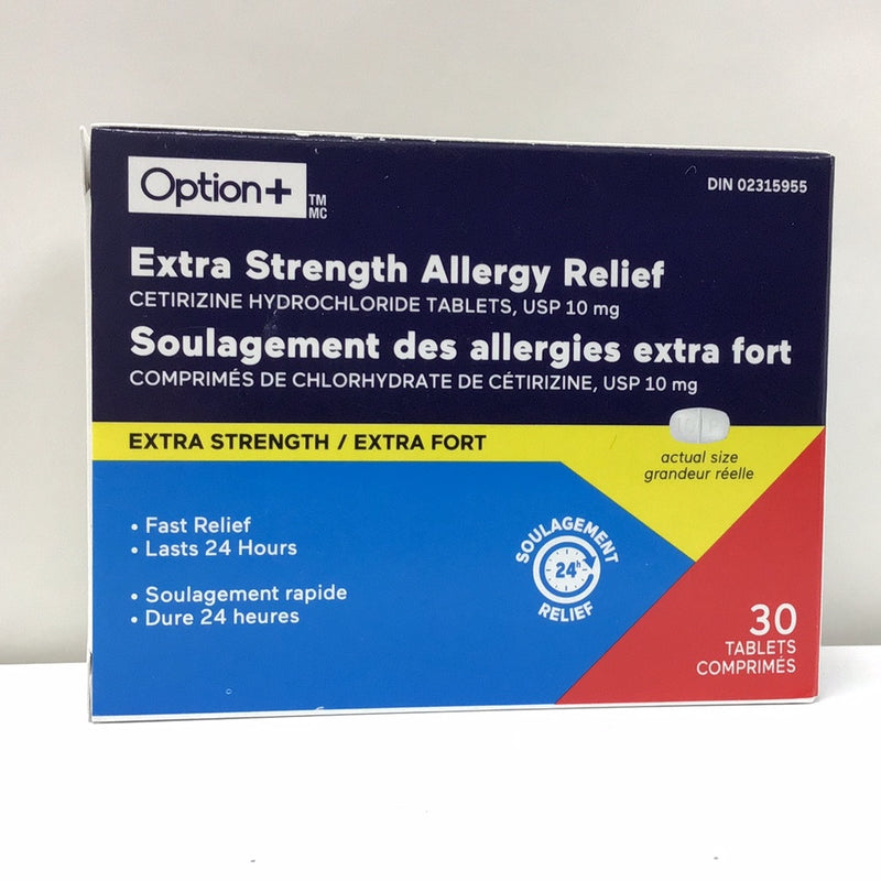 Option+ Allergy Relief Extra Strength Tablets