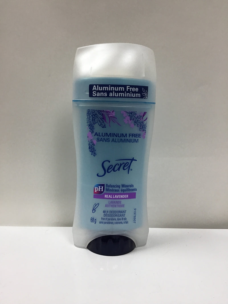 Secret Aluminum Free Deodorant, Real Lavender