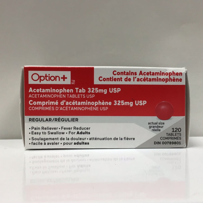 Option+ Acetaminophen Regular Strength Tablets