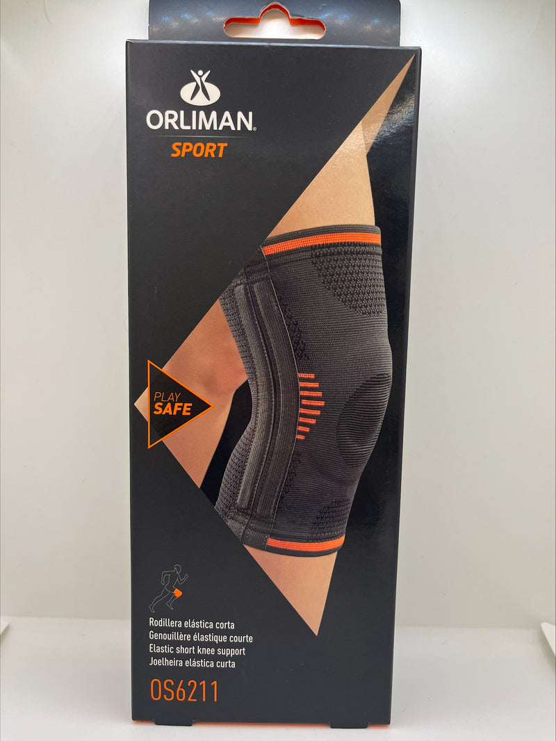 Orliman Sport Elastic Short Knee Support With Side Stabilizers