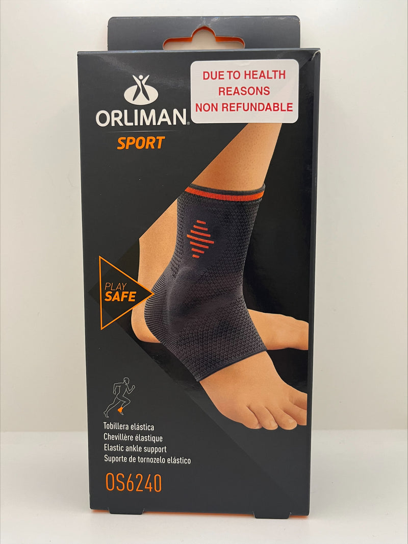 Orliman Sport Elastic Ankle Support With Gel Pads