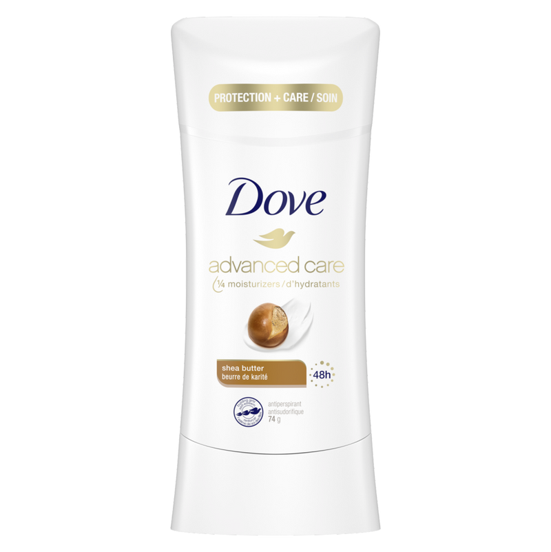 Dove Advanced Care Antiperspirant Stick for Sensitive Skin, Shea Butter