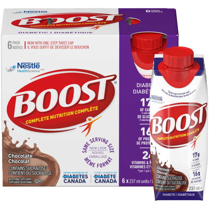 Boost Diabetic Nutritional Supplement Drink Chocolate