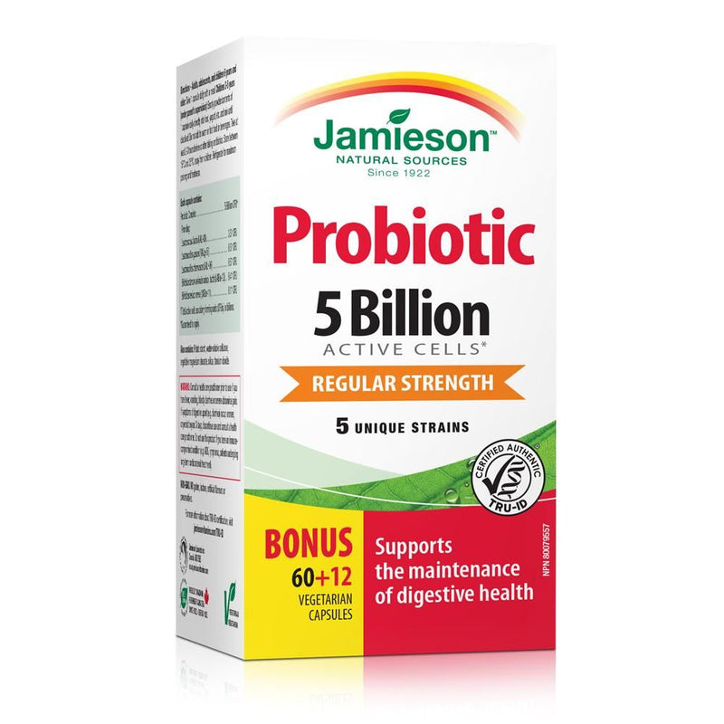 Jamieson 5 Strain Probiotic Capsules (5 Billion)