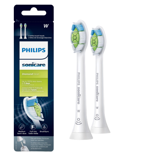 Philips Sonicare DiamondClean Toothbrush Replacement Heads (White)
