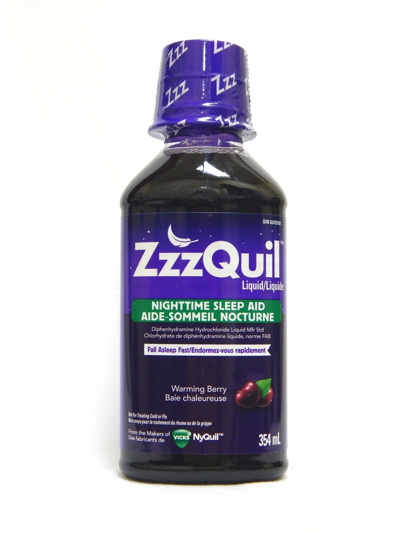 ZzzQuil Nighttime Sleep-Aid Liquid Warming Berry