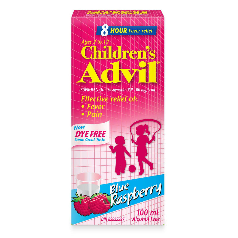 Advil Children's Liquid Dye Free Blue Raspberry