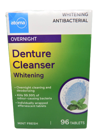 Atoma Overnight Denture Cleanser Whitening Tablets