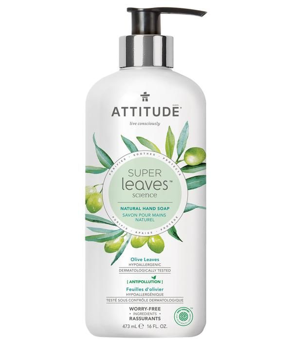 Attitude Super Leaves Natural Hand Soap, Olive Leaves