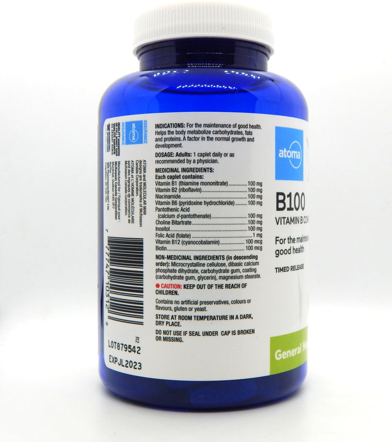 Atoma B100 Vitamin Complex Timed Release Tablets