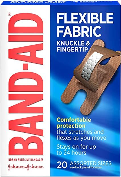 Band-Aid Flexible Fabric Knuckle & Finger Tip Bandages
