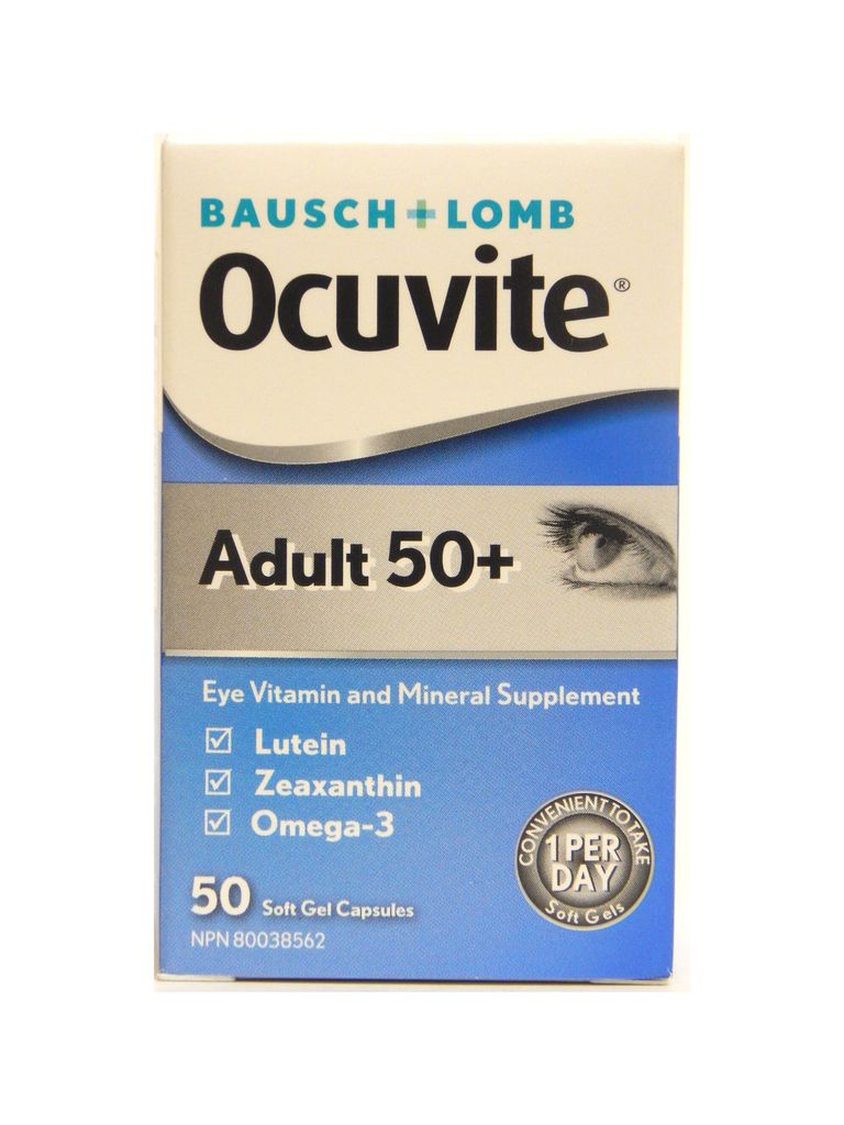 Bausch & Lomb Ocuvite Eye Supplement Softgels for Adults 50+