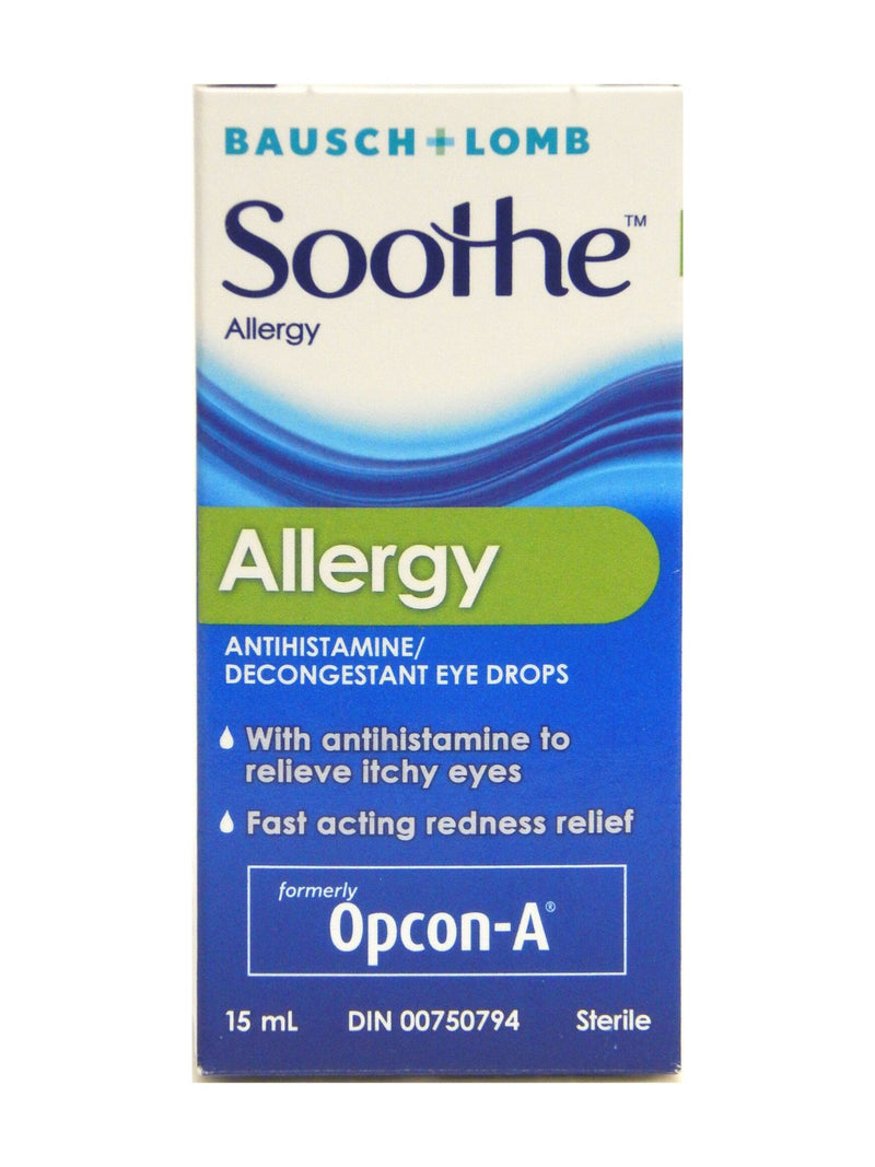 Bausch & Lomb Soothe Allergy Decongestant Eye Drops