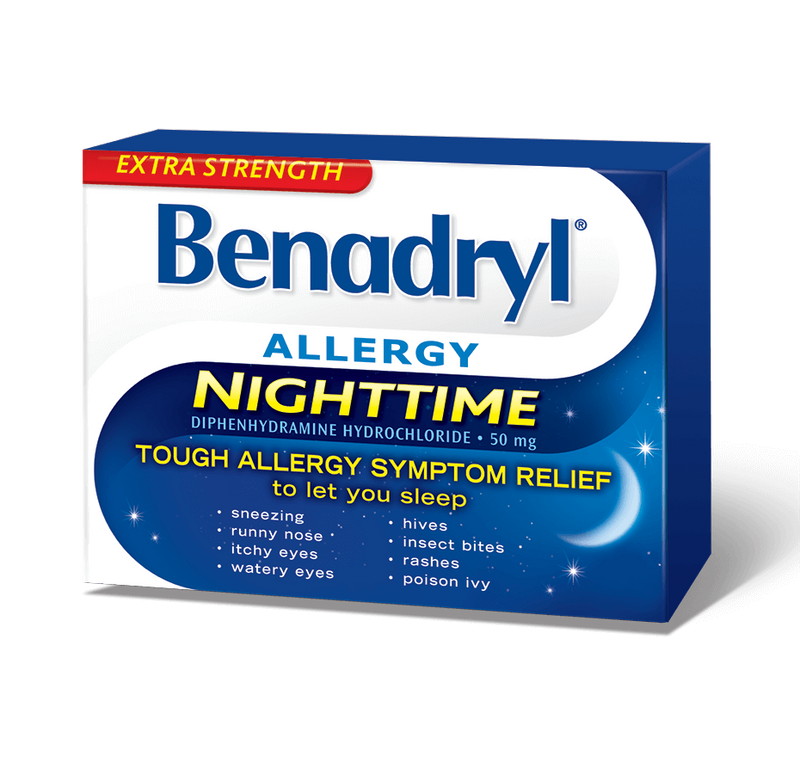 Benadryl Allergy Nighttime Extra Strength Tablets