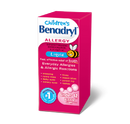 Benadryl Children's Allergy Liquid Bubble Gum
