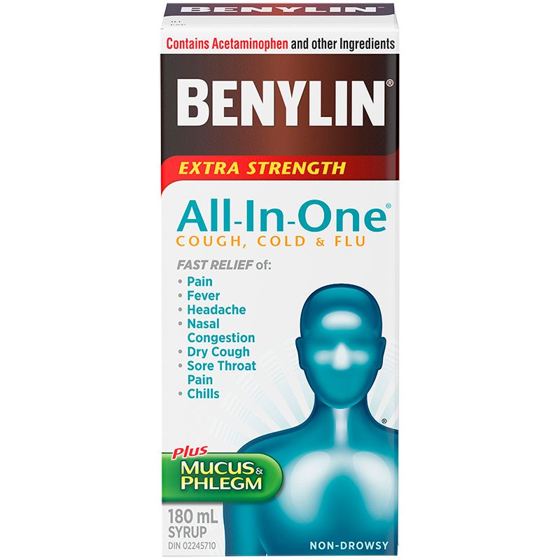 Benylin All-In-One Cough, Cold & Flu Syrup