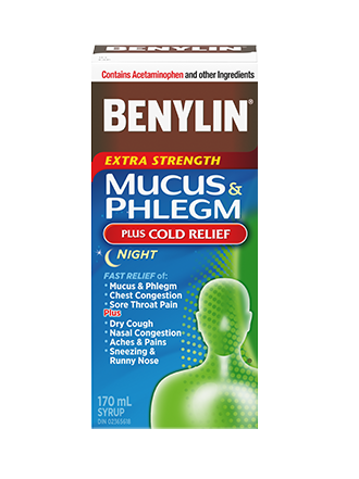 Benylin Mucus & Phlegm Plus Cold Relief Night Syrup