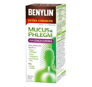 Benylin Mucus & Phlegm Plus Cough Control Extra Strength Syrup