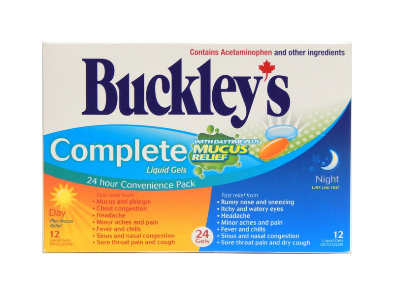 Buckley's Complete with Mucus Relief Day/Night Liquid Gels