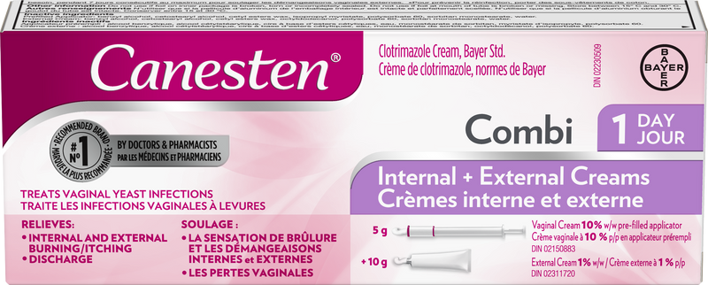 Canesten 1 Day Combi Pack Yeast Infection Tablet + Cream