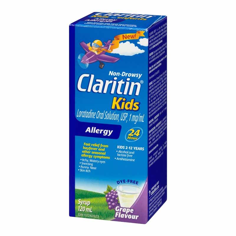 Claritin Kids Allergy Syrup Grape