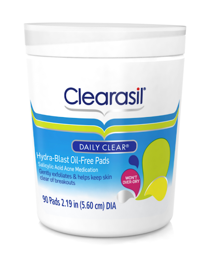Clearasil Daily Clear Hydra Blast Oil Free Pads