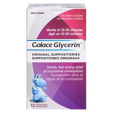 Colace Glycerin Suppositories for Infants & Children
