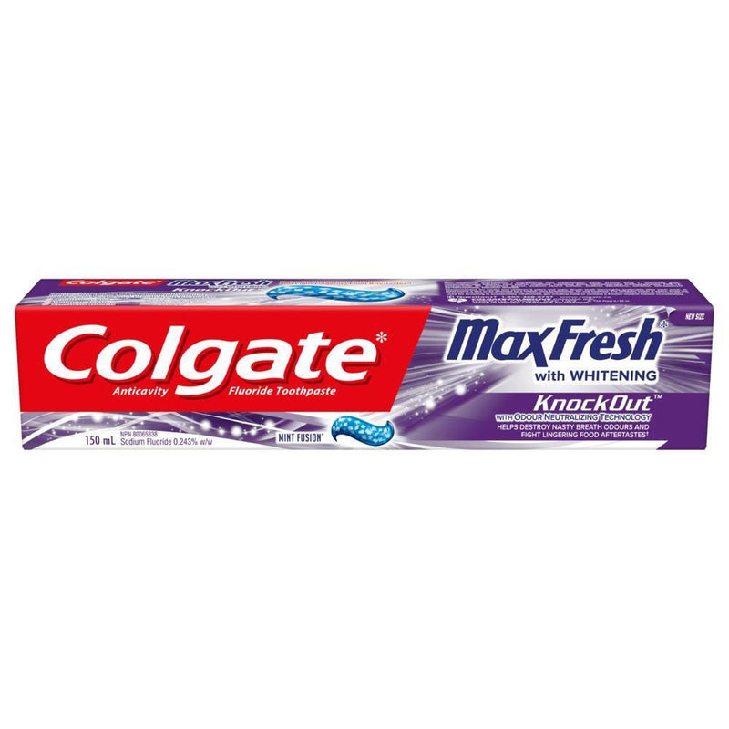 Colgate MaxFresh with Whitening Knockout Toothpaste Mint Fusion
