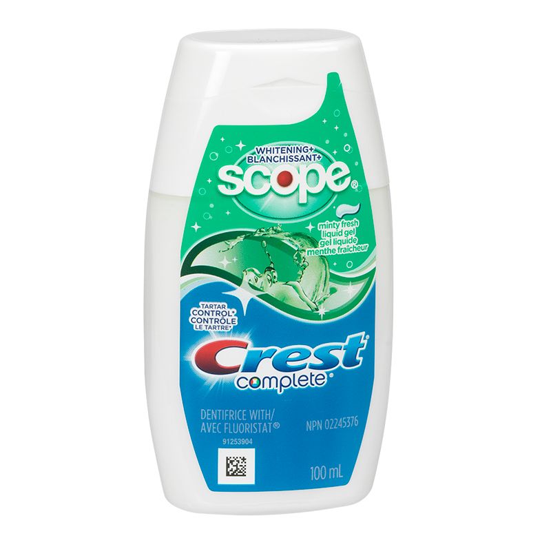 Crest Complete Whitening + Scope Tartar Control Toothpaste Minty Fresh