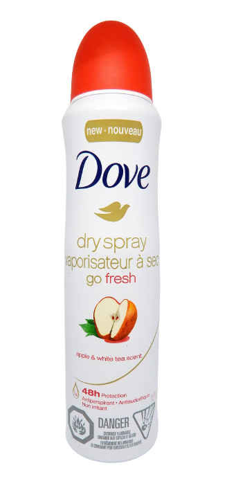 Dove Dry Spray Antiperspirant, Apple & White Tea