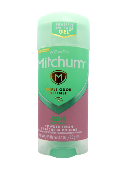 Mitchum Women Triple Odor Defense Antiperspirant Gel, Powder Fresh