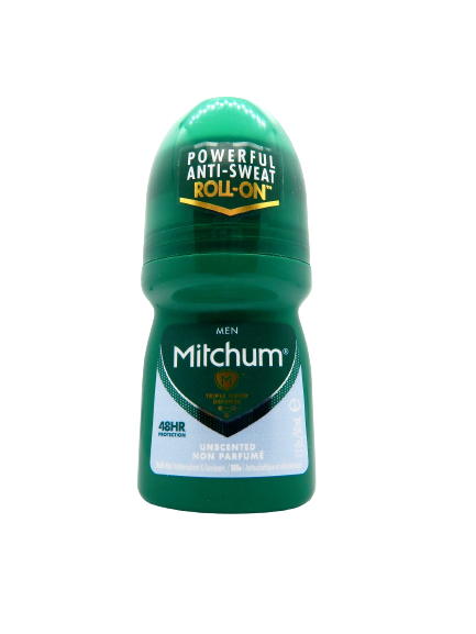 Mitchum Men's Invisible Roll-On Unscented Antiperspirant