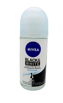 NIVEA Black & White Invisible 48H Protection Roll-On Antiperspirant, White Blossom