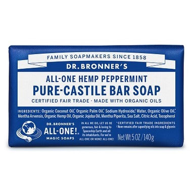 Dr. Bronner's Pure-Castile Bar Soap Peppermint