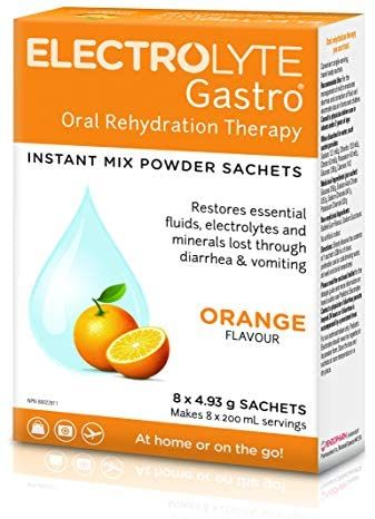 Electrolyte Gastro Oral Rehydration Therapy Powder Mix Orange