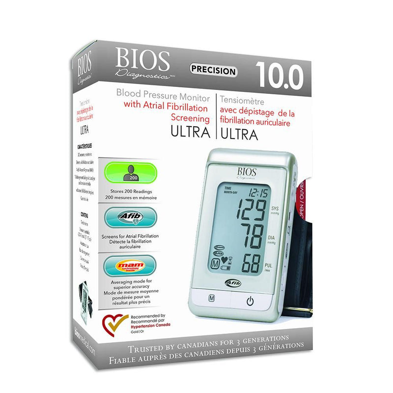 BIOS Diagnostics Precision 10.0 Ultra Blood Pressure Monitor with AFIB Screening