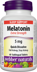 Webber Naturals Melatonin Quick Dissolve Tablets