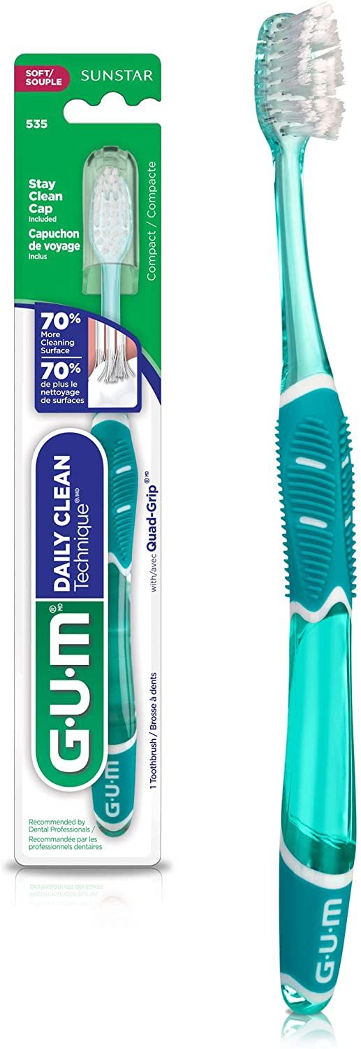 GUM Daily Clean Technique Toothbrush Soft