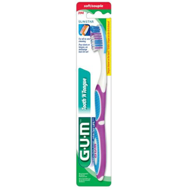 GUM Tooth 'N Tongue Toothbrush Soft