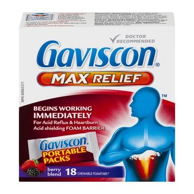 Gaviscon Max Relief Chewable Tablets Berry