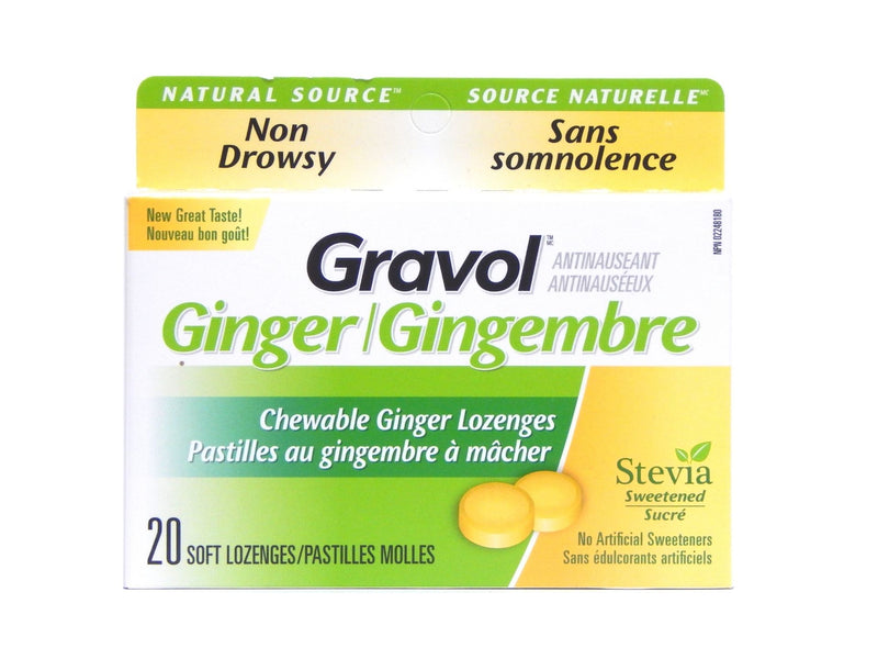 Gravol Ginger Non-Drowsy Chewable Lozenges
