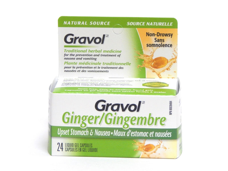 Gravol Ginger Upset Stomach & Nausea Capsules
