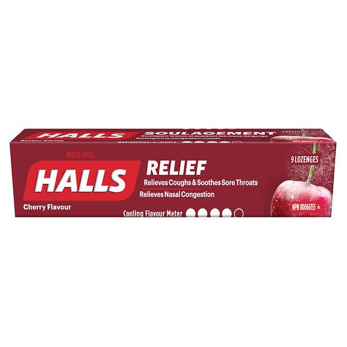 Halls Cough Drops Cherry