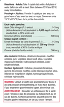 Jamieson Apple Cider Vinegar & Chromium Caplets