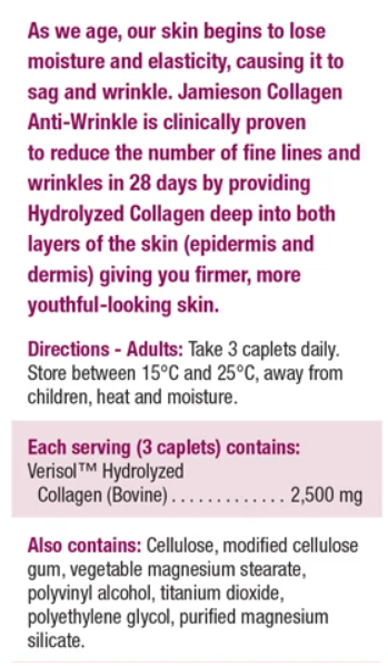 Jamieson Collagen Anti-Wrinkle Caplets