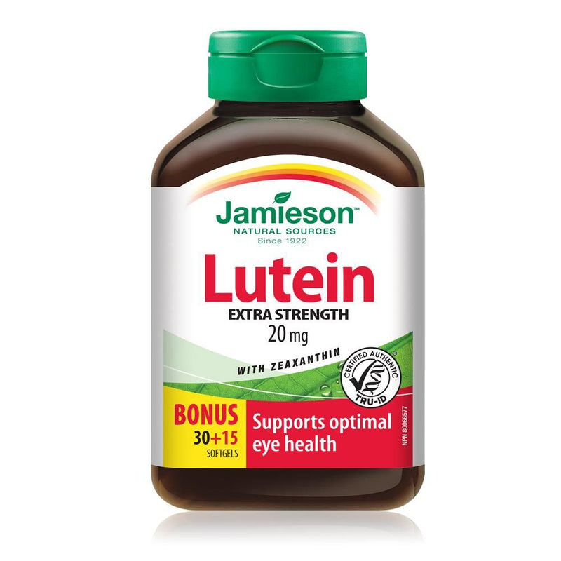 Jamieson Lutein with Zeaxanthin Extra Strength Softgels