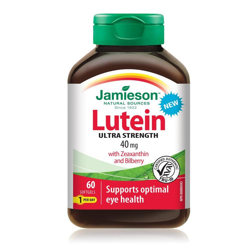 Jamieson Lutein with Zeaxanthin & Bilberry Ultra Strength Softgels