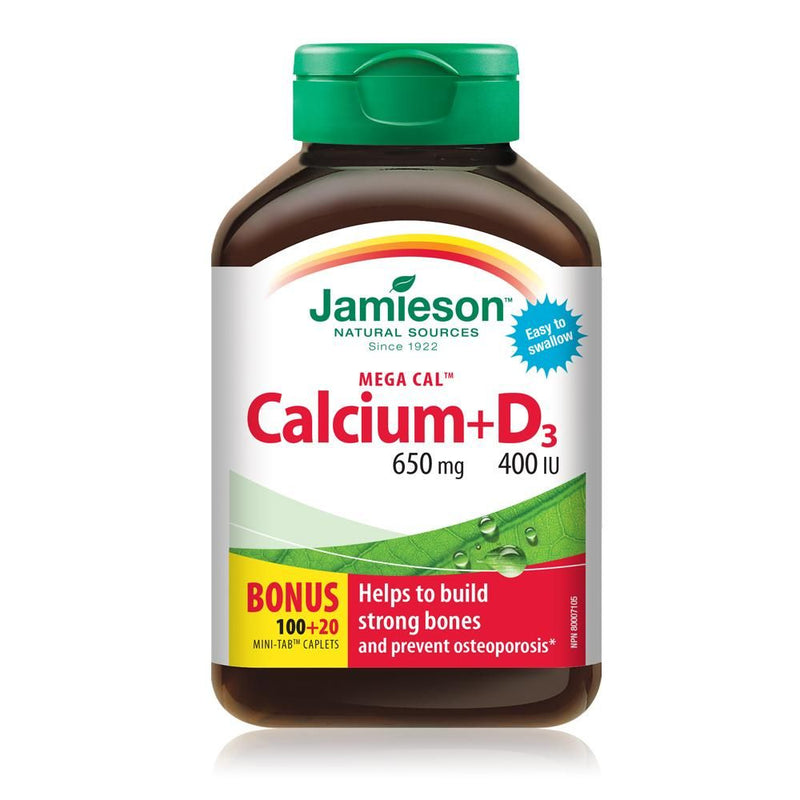 Jamieson Mega Cal Calcium & Vitamin D3 Caplets