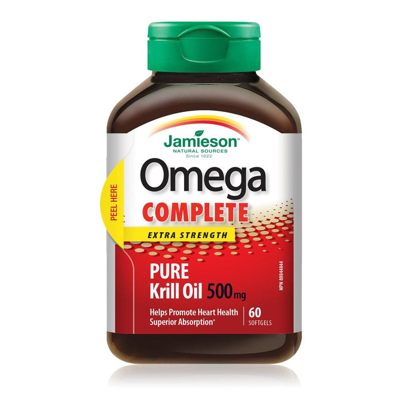 Jamieson Omega Complete Pure Krill Oil Extra Strength Softgels