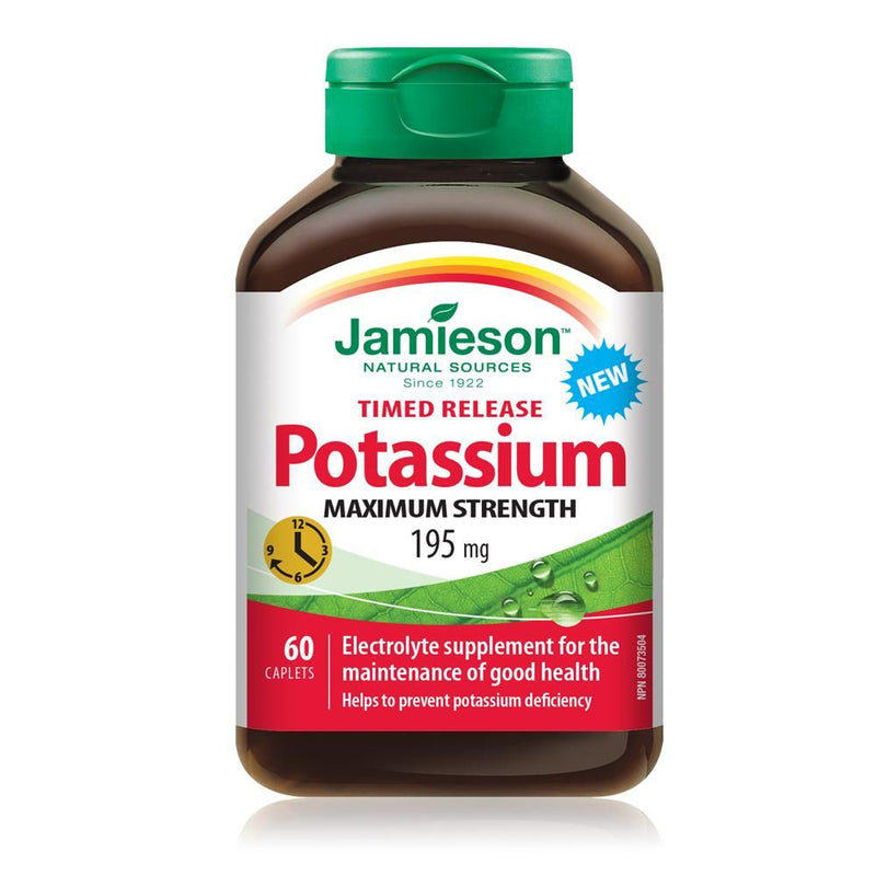 Jamieson Potassium Maximum Strength Timed-Release Caplets